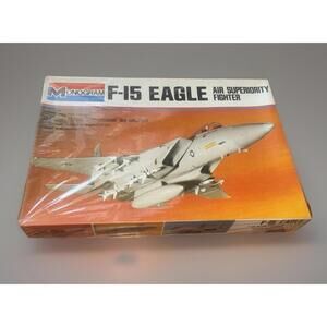 1977 Vintage Monogram F-15 Eagle Air Superiority Fighter Kit #7580 Sealed